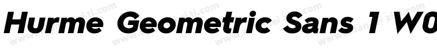 Hurme Geometric Sans 1 W05ThObl字体转换
